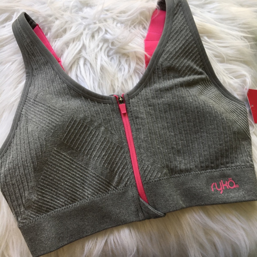 NWT RYKA TEXTURED SPORT BRA SIZE M